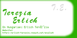 terezia erlich business card